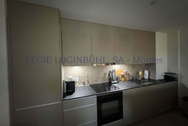 Bel appartement, moderne, de 3.5 pièces au rez-de-chaussée d'un petit immeuble